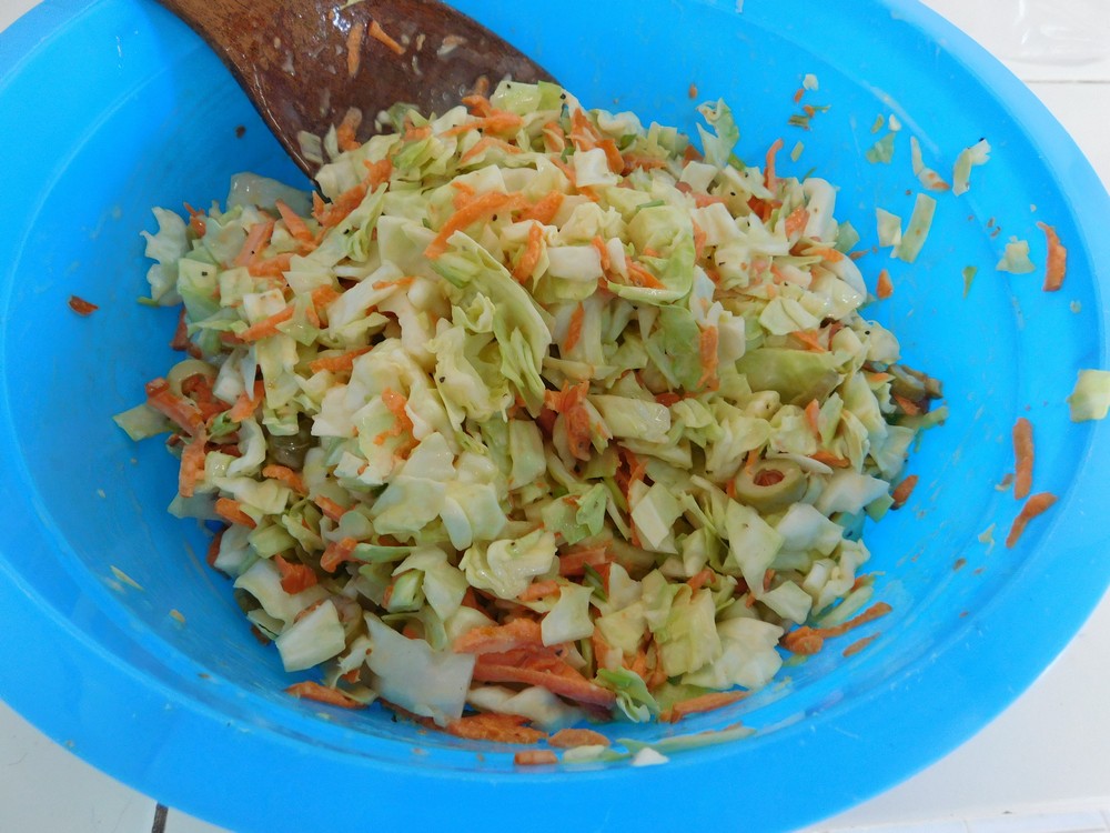 Green Olive Coleslaw